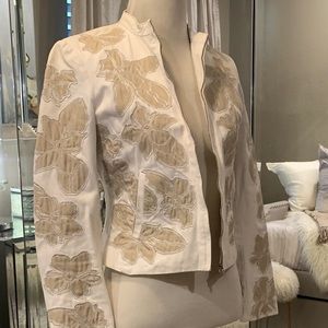 Catherine Malandrino 2 tone - brown and white jacket.